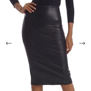 Commando Black Midi Pencil Skirt